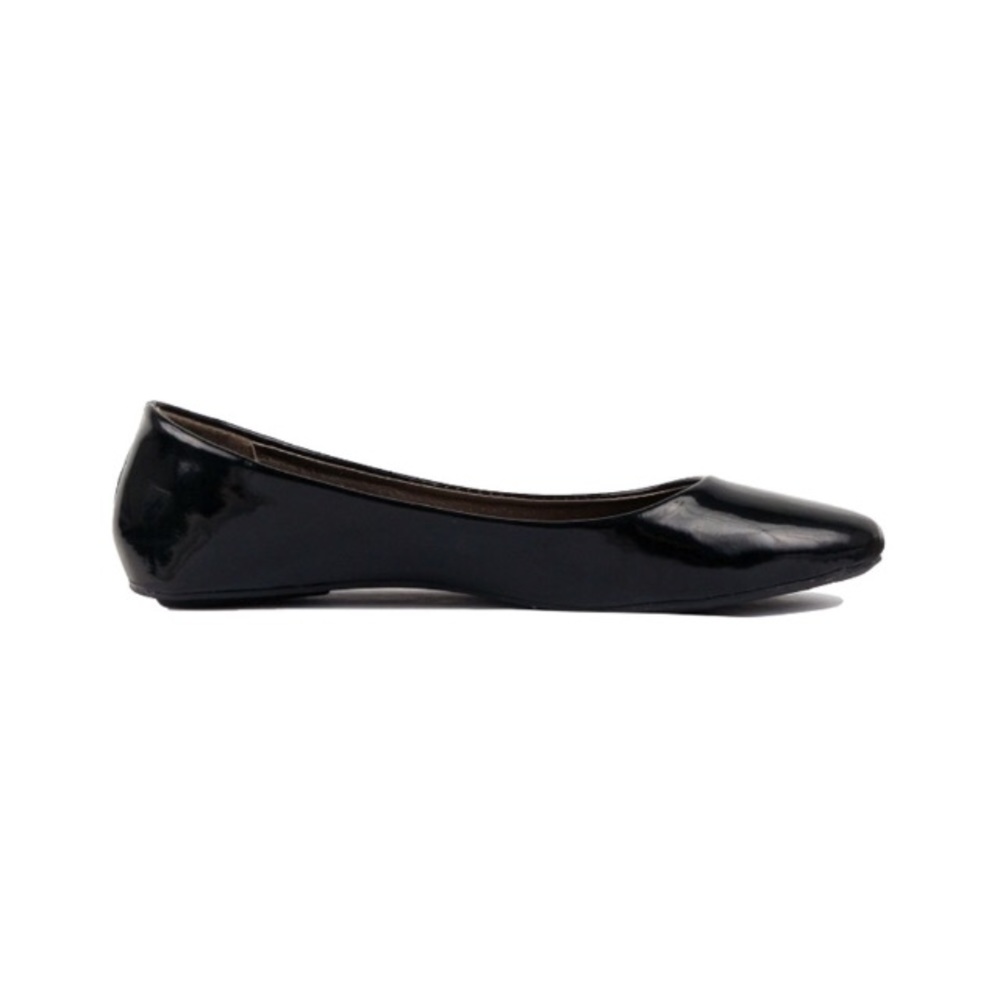 🌼 Classic Round Toe Ballet Flats Black Patent - Picture 4 of 6